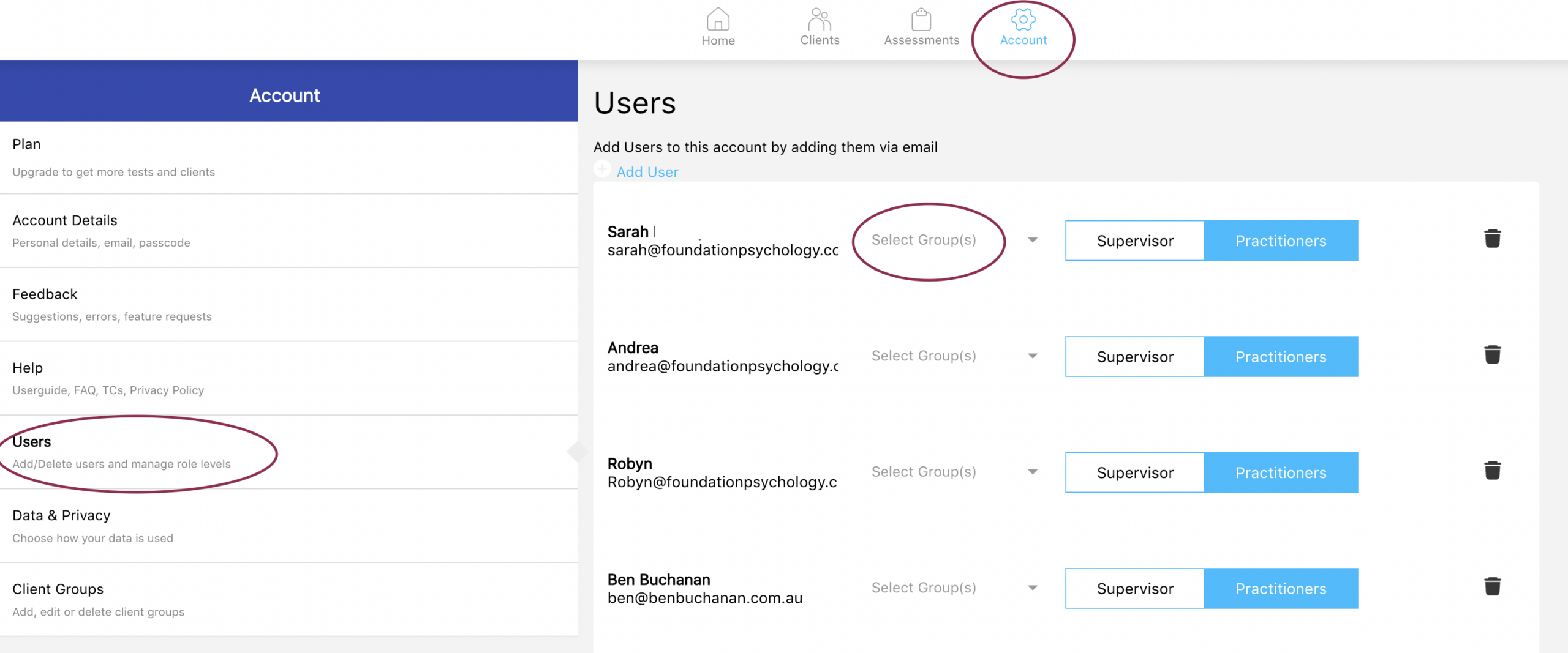 Organising Clients with Groups - NovoPsych