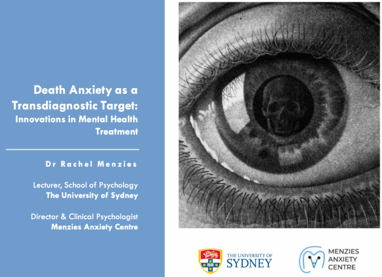 Webinar: Death Anxiety as a Transdiagnostic Target: Innovations in ...