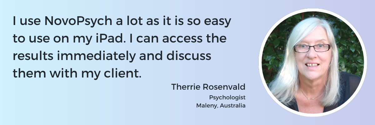 Testimonio de Therrie Rosenvald - NovoPsych