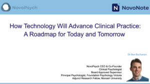 Presentation cover page: How Technology Will Advance Clinical Practice: A Roadmap for Today and Tomorrow