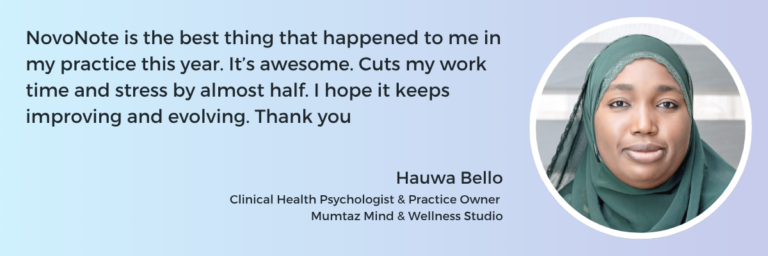 Testimonio de Hauwo Bello - NovoNote. «Me reduce a la mitad el estrés y el tiempo de trabajo».