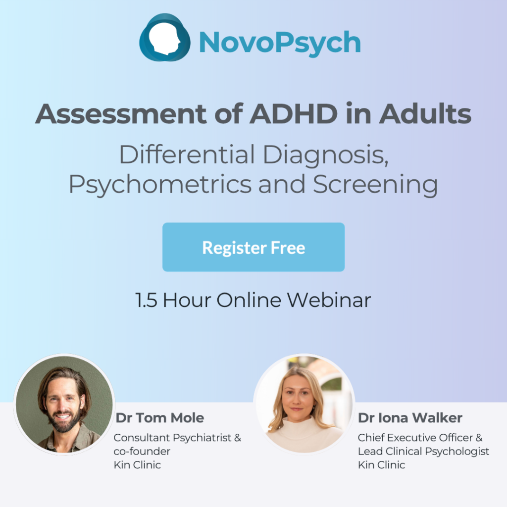 Imagen promocional del seminario web en directo: Evaluación del TDAH en adultos: diagnóstico diferencial, psicometría y cribado