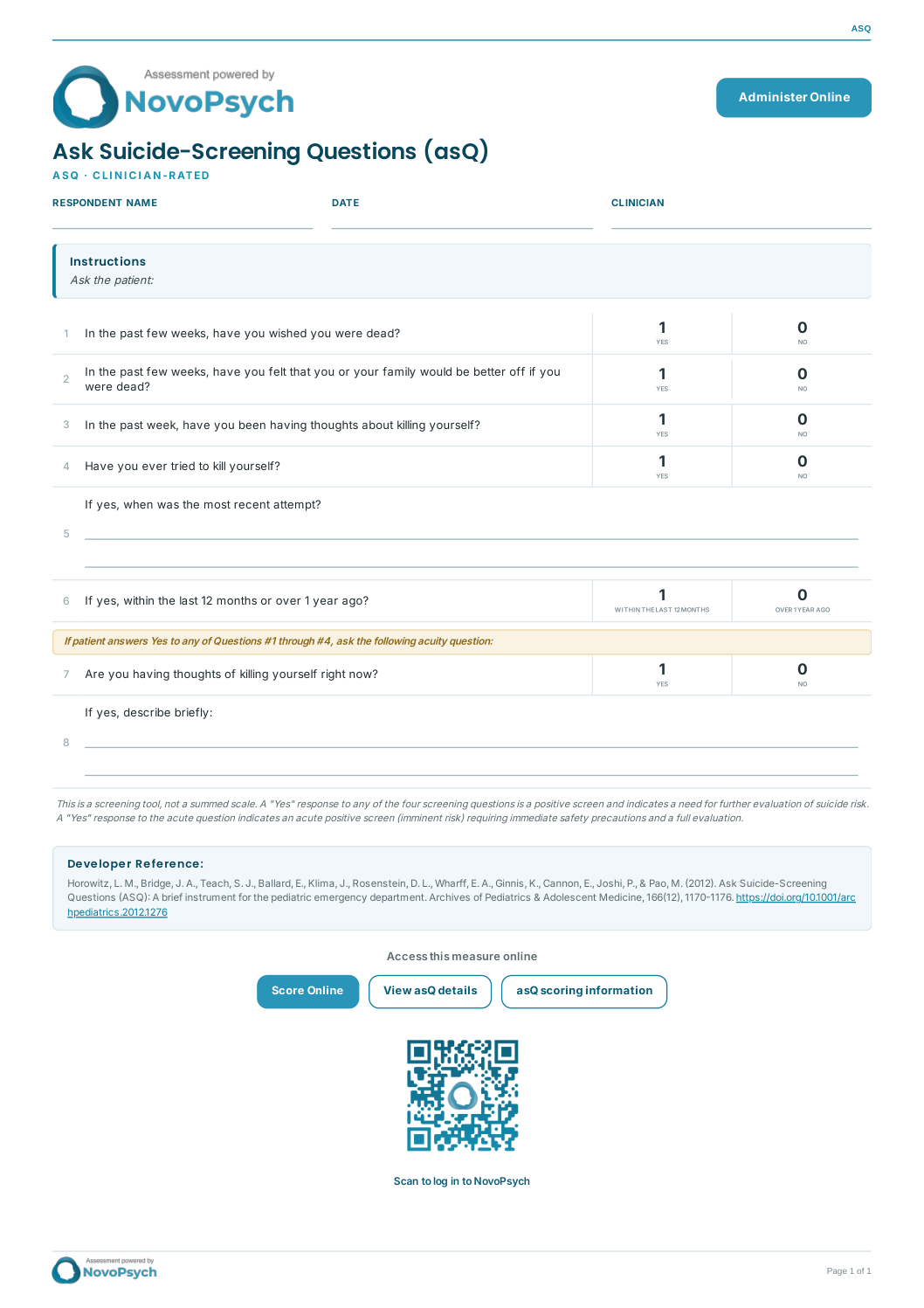 Ask Suicide-Screening Questionnaire (asQ) PDF